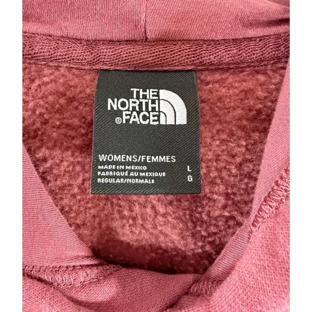 The North Face Mens Rose Pink Graphic Pullover Hoodie Large Never Stop Exploring